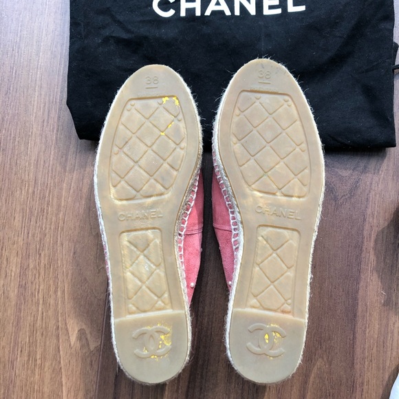 Chanel Espadrille Suede W Pearls - Picture 5 of 9